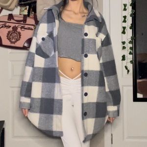 Oversized cozy flannel
